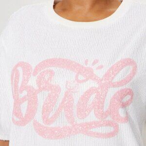 Sequin Bride Fringe Shirt Dress